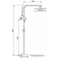 Душевая система  Faop A2403-8