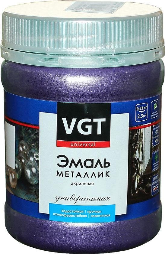 

Эмаль VGT Универсальная Металлик ВД-АК-1179 230 г (аметист)
