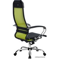 Офисное кресло Metta SU-1-BK Комплект 4, Ch ов/сечен (резиновые ролики, лайм)