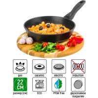 Сковорода Elan Gallery Гармония вкуса 120300 (черный оникс)