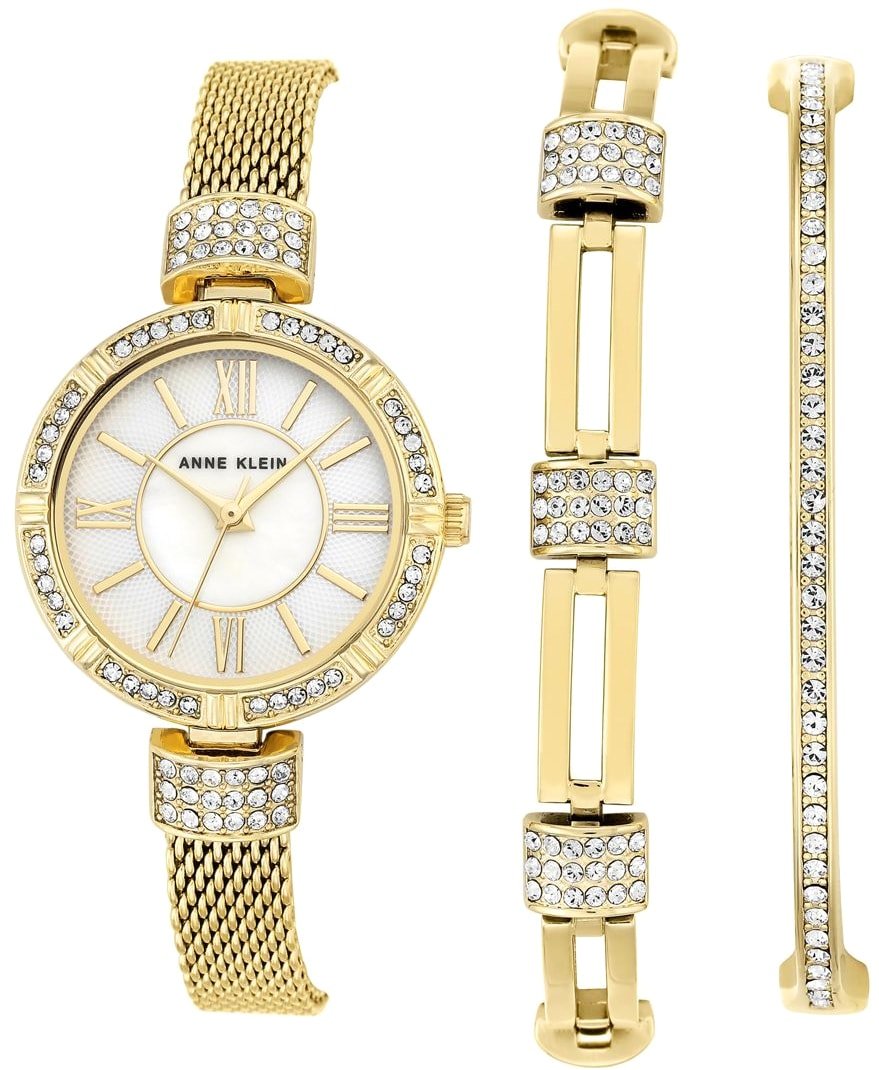

Наручные часы с украшением Anne Klein 2844GBST