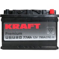 Автомобильный аккумулятор KRAFT Premium R+ (77 А·ч)