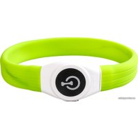 Ошейник Duvo Plus 13688/DV силиконовый, светящийся (салатовый)