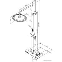 Душевая система  Damixa Scandinavian Pure 936800300