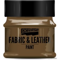 Краска для текстиля Pentart Fabric & Leather paint 50 мл (темно-коричневый)