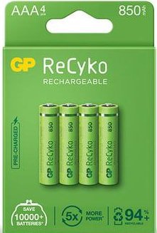 

Аккумулятор GP ReCyko AAA 850mAh 4шт