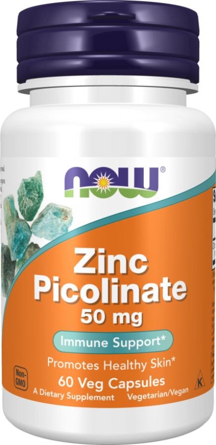 Витамины, минералы Now Foods Zinc Picolinate 50 мг (60 капсул)