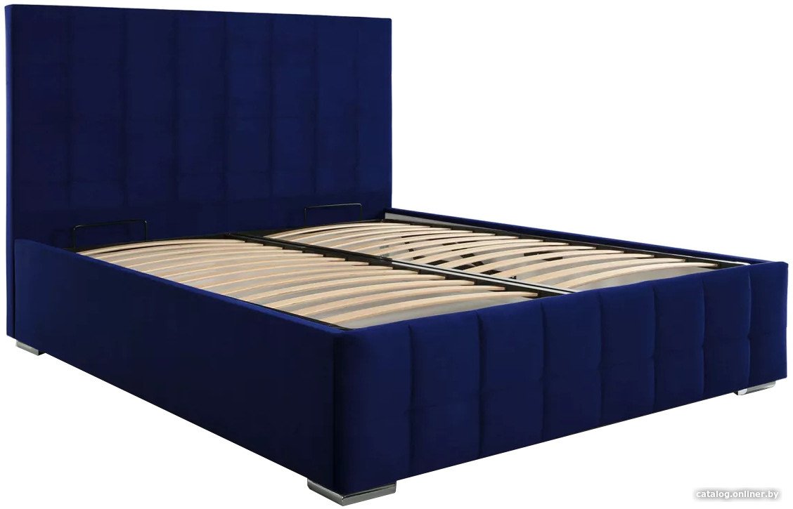 Кровать Stolline Пассаж 2 47 с ПМ/Н 180x200 (holland 60 синий)