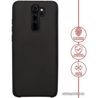 Чехол для телефона Volare Rosso Suede для Xiaomi Redmi Note 8 Pro (черный)