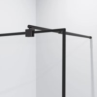 Душевая стенка Niagara Eco NG-552-80 80x190 (черный/прозрачное стекло)