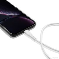 Кабель Canyon MFI-4 CNS-MFIC4W USB Type-C - Lightning (1.2 м, белый)