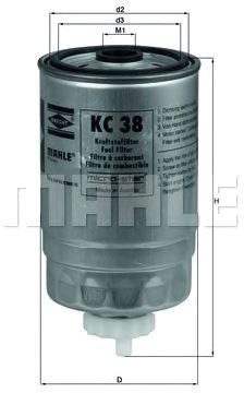 

Топливный фильтр Mahle Knecht KC38