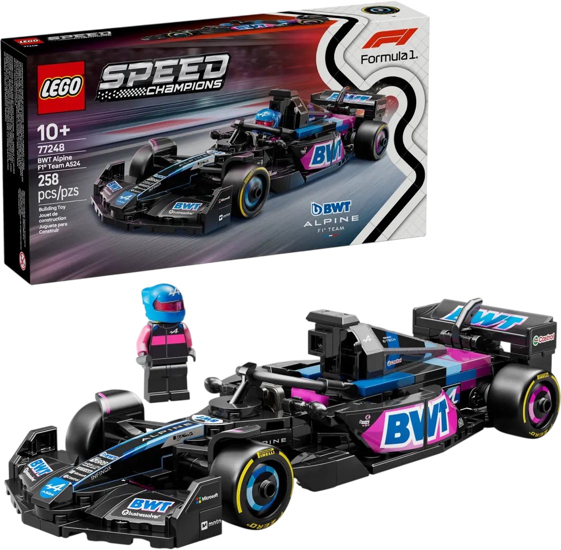 

Конструктор LEGO Speed Champions 77248 Гоночный автомобиль BWT Alpine F1 Team A524
