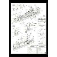 Сборная модель Звезда Крейсер. Пётр Великий 1:700 9017П