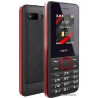 Телефон TeXet TM-207 (черный/красный)