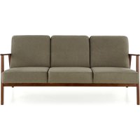 Диван Halmar Milano 3S tap. Castel 39 (оливковый/орех)