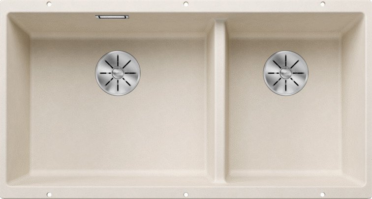 Кухонная мойка Blanco Subline 480/320-U 527168 (мягкий белый)