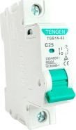 

Выключатель нагрузки Tengen TGB1N-63, 1P, 25A, 6kA, 1M TGB1N-63-1-25C