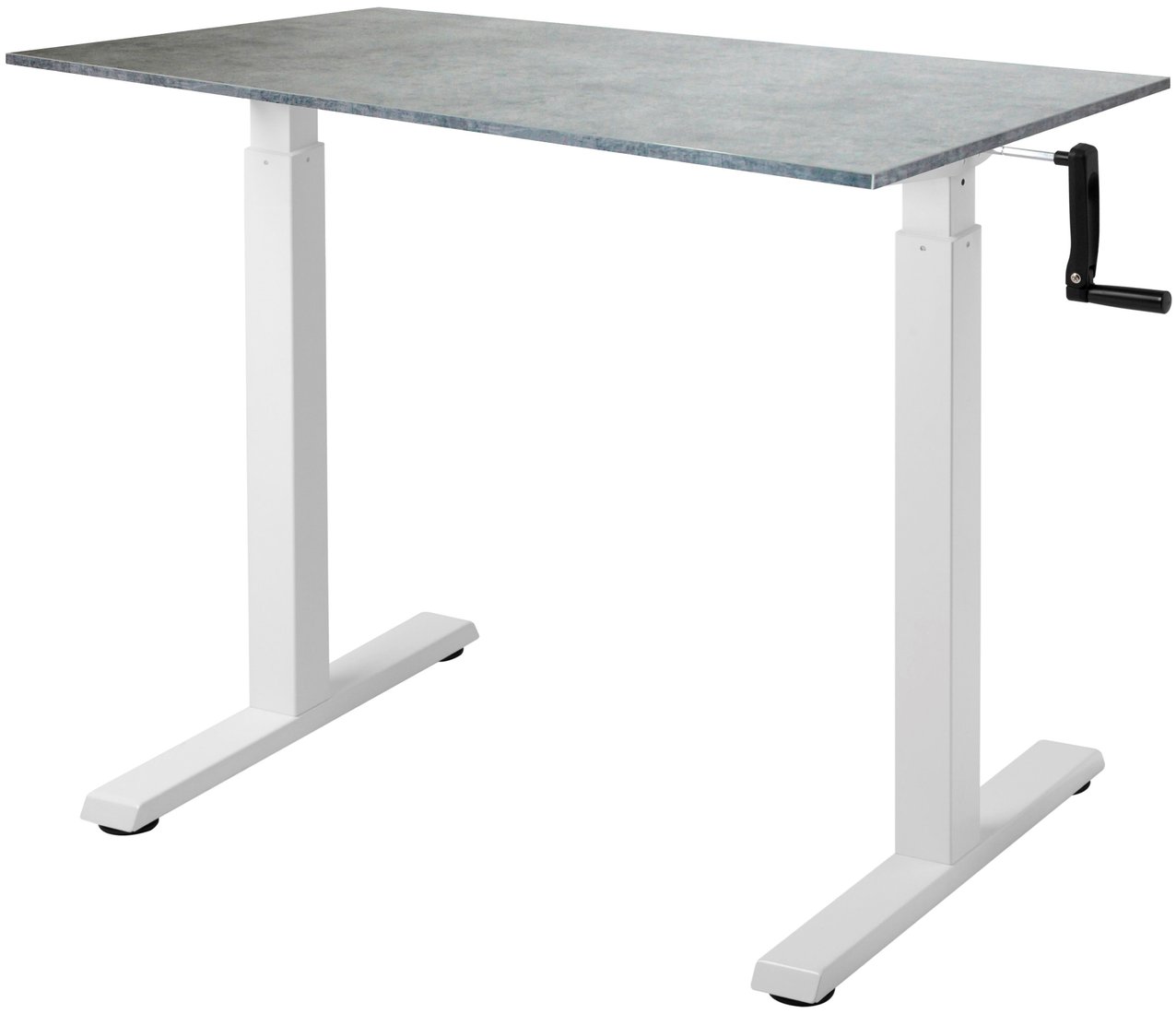 

Стол для работы стоя ErgoSmart Manual Desk Compact 1380x800x18 мм (бетон Чикаго/белый)