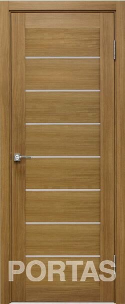 

Межкомнатная дверь Portas S21 80x200 (орех карамель, стекло мателюкс матовое)