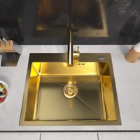 Кухонная мойка ARFEKA Eco AR 600*500 Golden PVD Nano