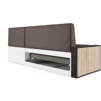 Угловой диван Мебель-АРС Таллин 191x83x121 (бархат шоколадный Star Velvet 60 Cofee)