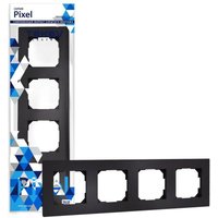 Рамка Tokov Electric Pixel TKE-PX-RM4-C14 (карбон)