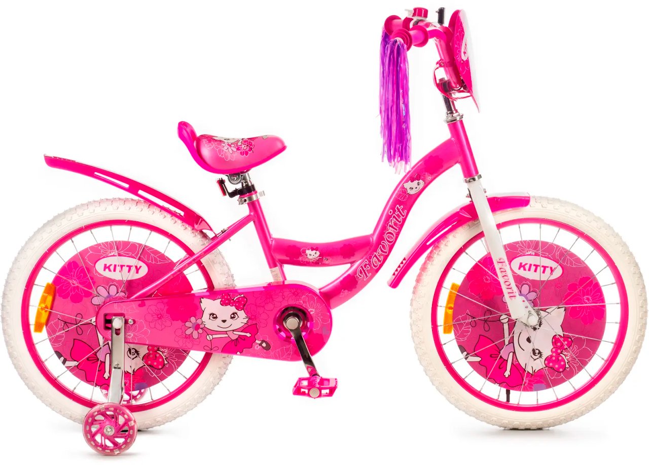 Детский велосипед Favorit Kitty 20 KIT-20PN 2025 (розовый)