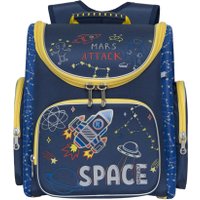 Школьный рюкзак Grizzly RAr-081-1 (темно-синий)