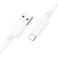 Кабель Borofone BX81 USB Type-A - Lightning (1 м, белый)