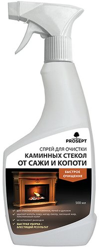 Средство для стекла и зеркал Prosept Universal Hard Спрей для очистки каминных стекол от сажи (500 мл)