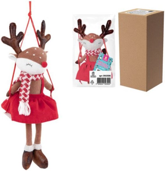 

Кукла Золотая сказка Оленёнок на качелях 592506