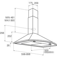 Кухонная вытяжка Jetair Jenny TC-S 90 INX-10 (PRF0011143)