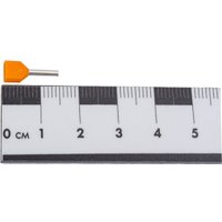 Наконечник-гильза для кабеля IEK НГИ2 0.5-8 UTE10-D1-8-100 (20 шт, оранжевый/серый)