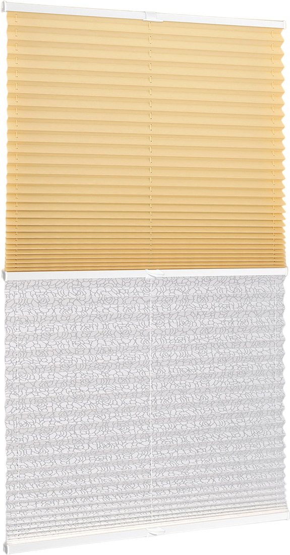 

Плиссе Delfa Basic Uni СПШ-3105/1102 Basic Transparent (68x215, бежевый/белый)