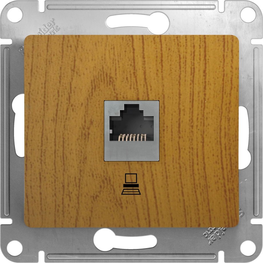 

Розетка компьютерная Systeme Electric Glossa GSL000581K (дуб)