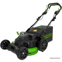 Газонокосилка Greenworks GC82LM61S TwinForce 2515607 (без АКБ)