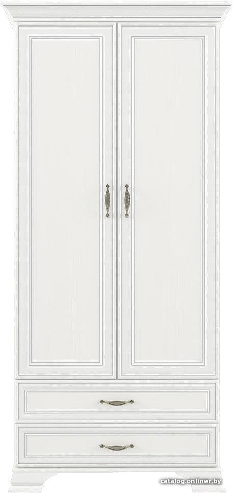 Шкаф распашной Anrex Tiffany 2DG2S Вудлайн Кремовый