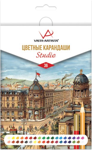 Набор цветных карандашей Vista-Artista Studio VACPS-36 (36 цв)