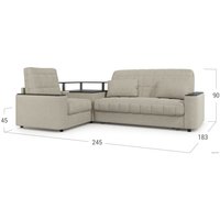 Угловой диван Moon Family 018 003564 (левый, бежевый)