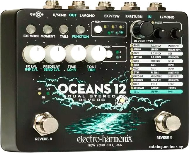 Гитарная педаль Electro-Harmonix Oceans 12