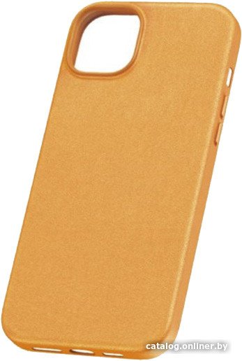 Чехол для телефона Baseus Fauxther для iPhone 15 Plus (оранжевый)