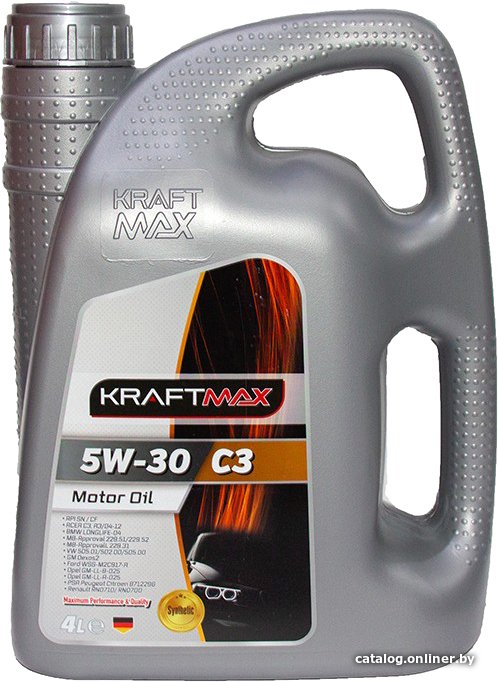 Моторное масло KraftMax 5W-30 C3 DPF KM607/4 4л