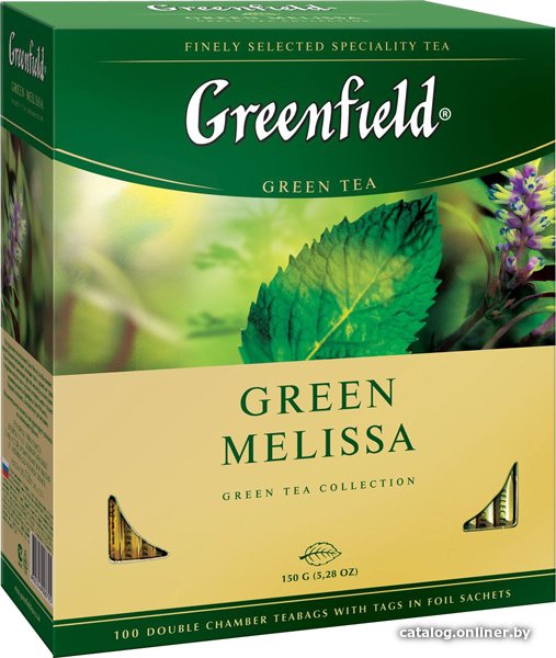 Зеленый чай Greenfield Green Melissa 100 шт