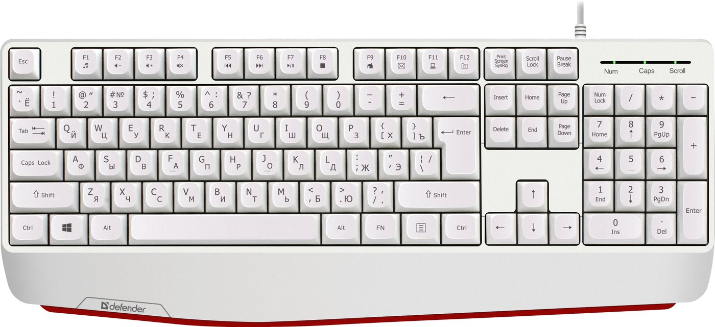 

Клавиатура Defender Atom HB-546 (белый)