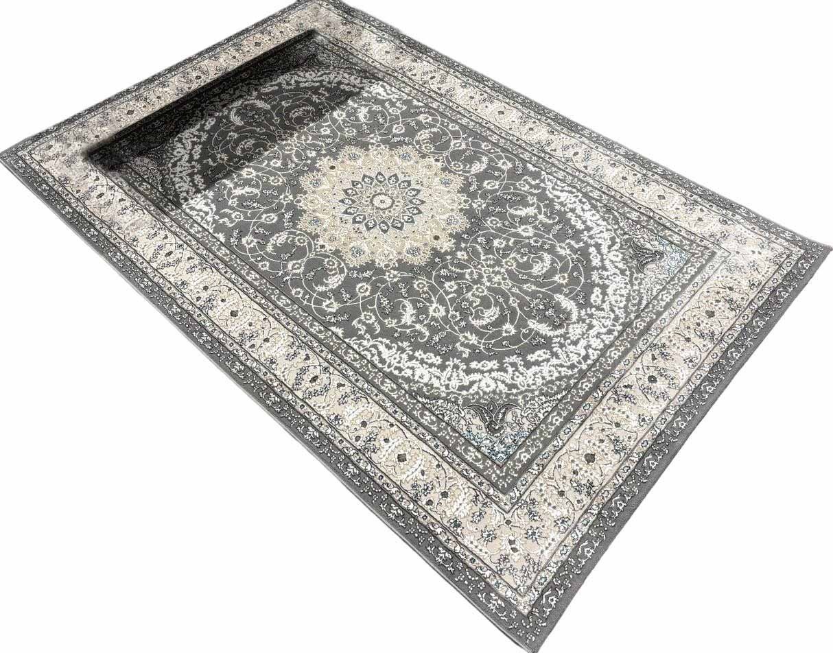 

Ковер для жилой комнаты Radjab Carpet Панама Прямоугольник 8904D 11462RK (1.6x2.3, White/Grey)