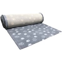 Коврик (подстилка) Profleece Лапки PF027 (серый/белый)