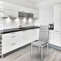 Стул Mio Tesoro Джия DC-060KD (светло-серый/белый)