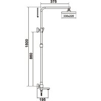 Душевая система  Rose R1056