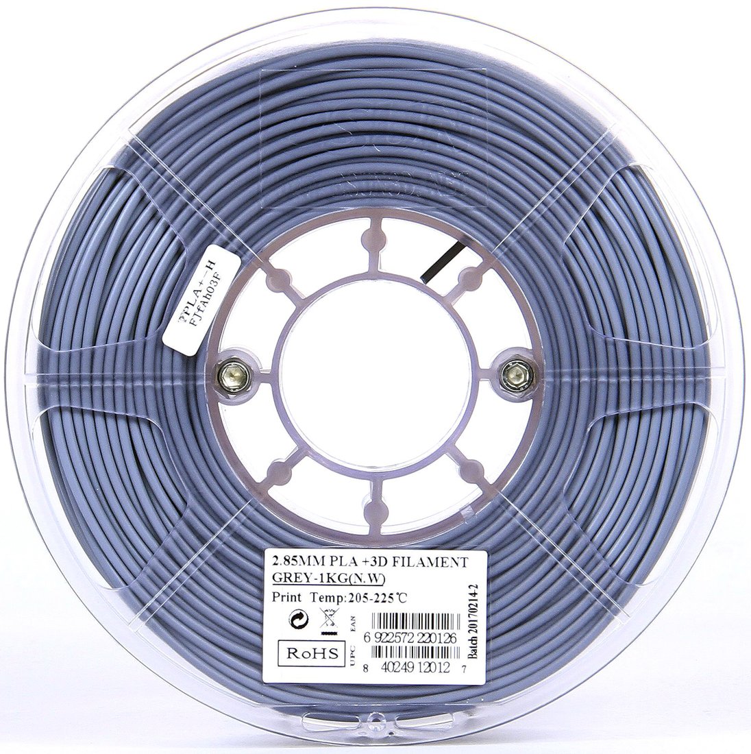 

Пластик eSUN PLA+ 2.85 мм 3000 г (серый)